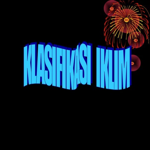 Agroklimatologi Klasifikasi iklim