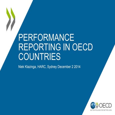 Niek Klazinga | Performance reporting in OECD countries