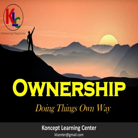 Ownership - Doing Things Own Way