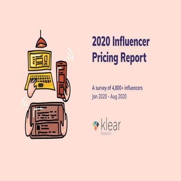 Klear 2020 Influencer Pricing Report