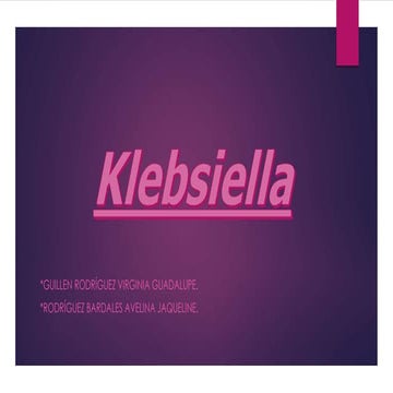 Klebsiella