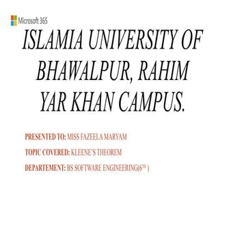 kleene's thoerem.pptx lecture 1 automata