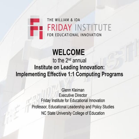 Kleiman Welcome Power Point