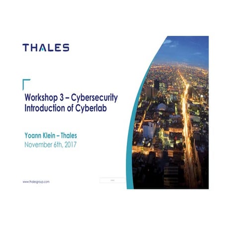 Cybersecurity Introduction of Cyberlab | PDF