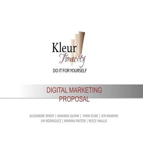 Module 3, Group 17. Think like a brand