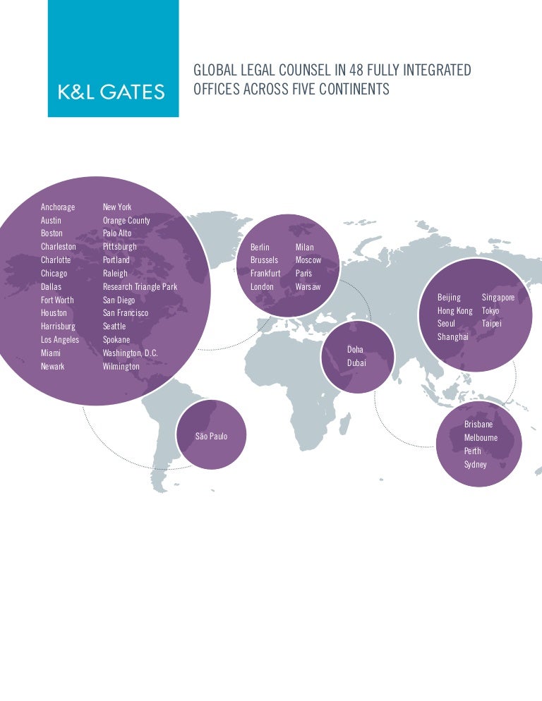 K&l gates world office map