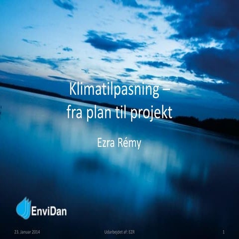Klimatilpasning fra plan til projekt