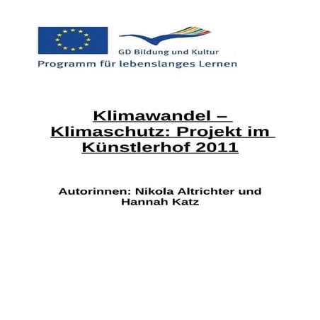 Klimawandel   klimaschutz workshop in deutschland 2011