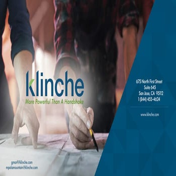 Klinche Investor Presentation 2016