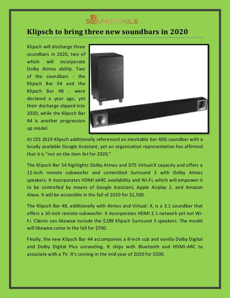 bra soundbar 2019