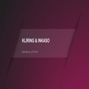 Kliring dan Inkaso | PPTX