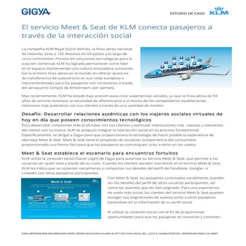 KLM Case Study Spanish