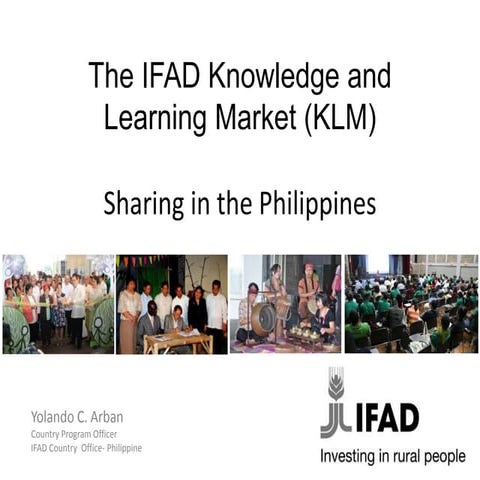 The IFAD Knowledge and Learning Market in the Philippines