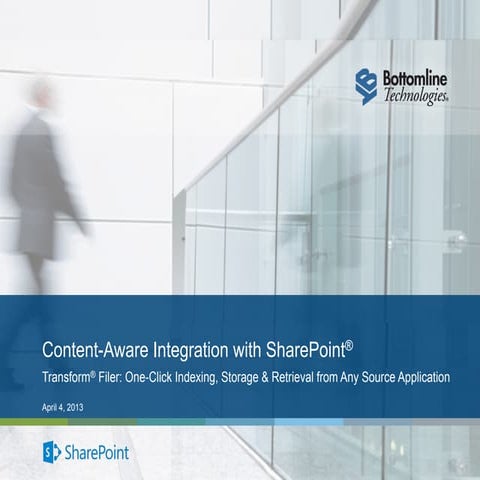 Sponsored Session: The Missing Link: Content-Aware Integration to SharePoint ...