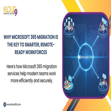 Why Microsoft 365 Migration Is the Key to Smarter, Remote-Ready ...