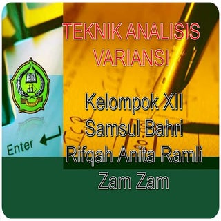 Teknik Analisis Variansi Satu Variabel
