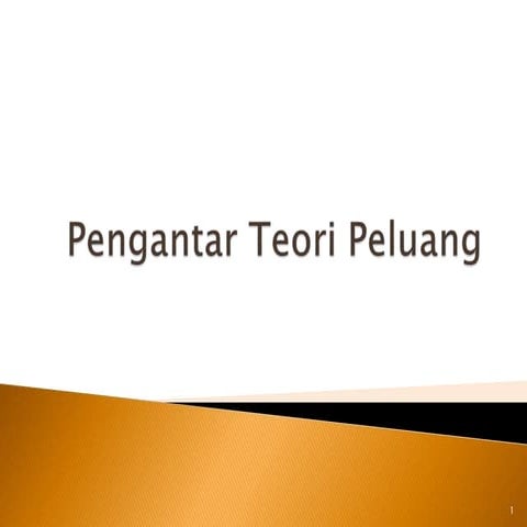 Pengantar Teori Peluang