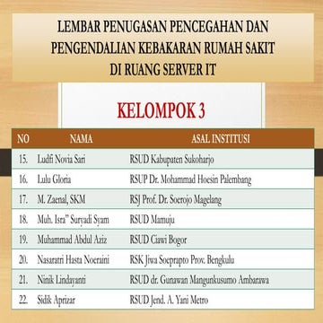 code red, tanda bahaya kebakaran di rumah sakit.pptx