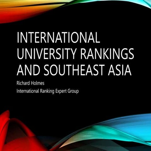 International University Rankings and Southeast Asia