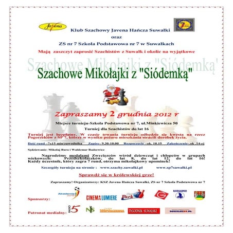 Klub szachowy javena hancza suwalki