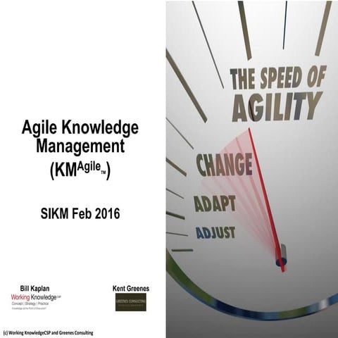 Agile Knowledge Management