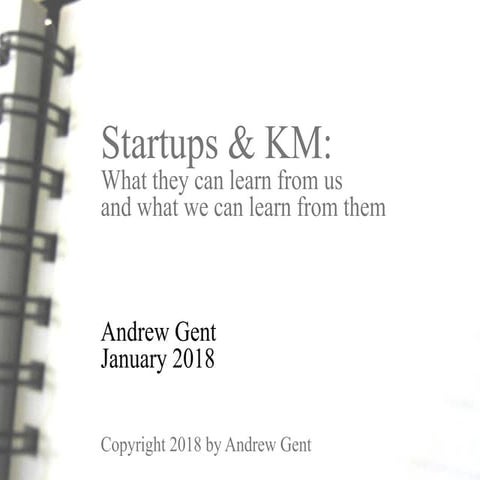 Startups & KM