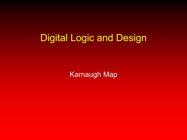 Kmap..(karnaugh map)
