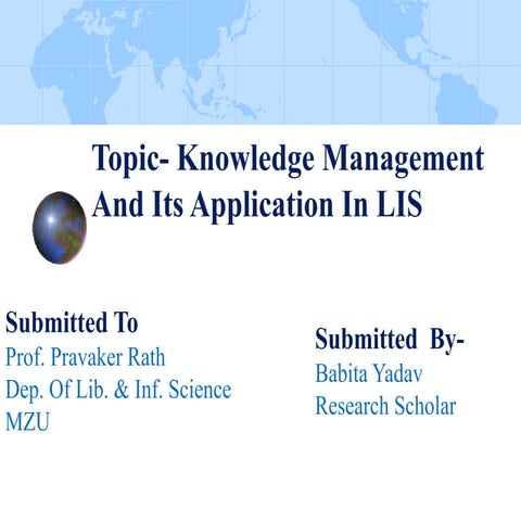 Knowledge Management