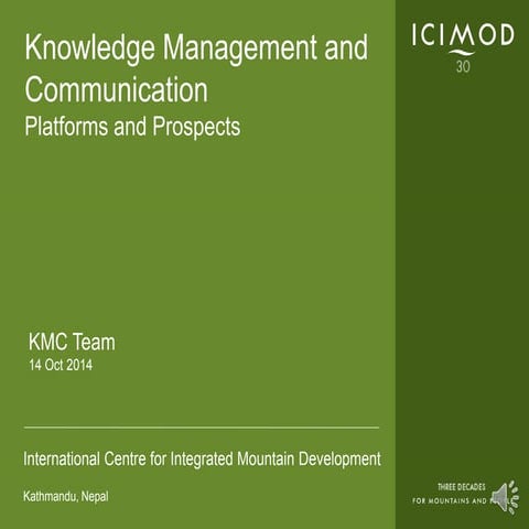 Knowledge Management and Communication | PPT