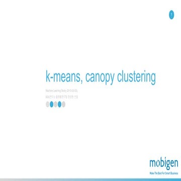 Canopy clustering algorithm | DOCX