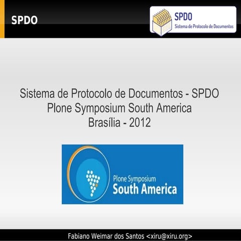 Sistema de protocolo de documentos - SPDO