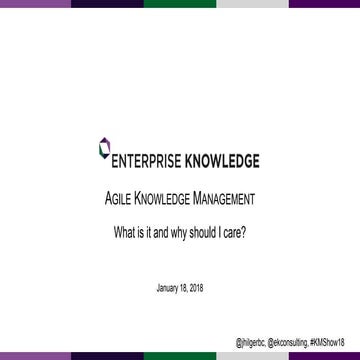 Agile Knowledge Management