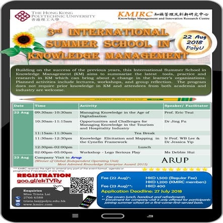 International Summer School in Knowledge Management 2018