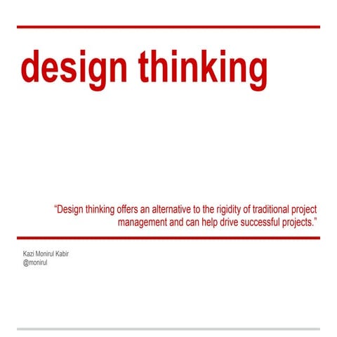 Design Thinking for Project Management at BRAC Social Innovation Lab