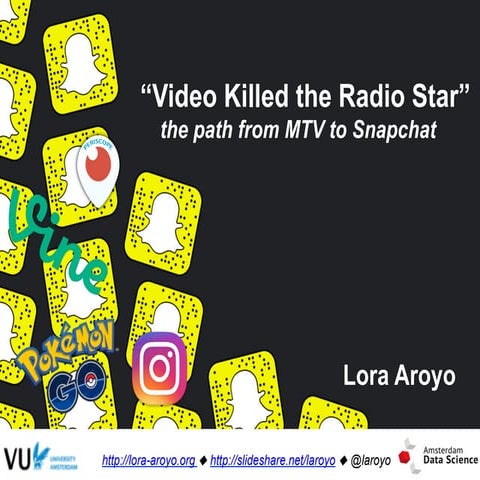 "Video Killed the Radio Star": From MTV to Snapchat