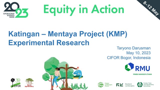 thumbnail of  Katingan – Mentaya Project (KMP) Experimental Research