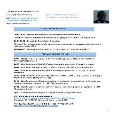 Kmpm CV | PDF