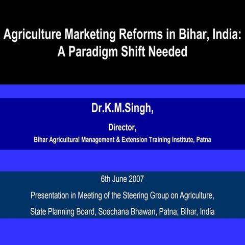 Agri Marketing - Bihar 06-06-07