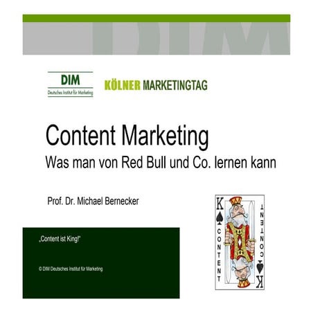 Content Marketing - Was man von Red Bull und Co. lernen kann