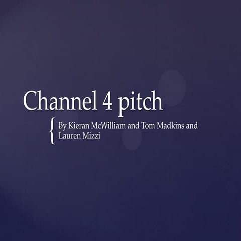 Channel 4 Ident proposal | PPTX