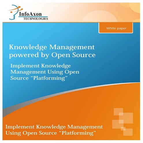 KM using Open Source