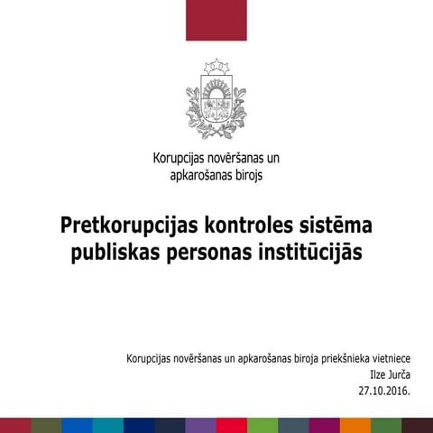 Pretkorupcijas kontroles sistēma publiskas personas institūcijās
