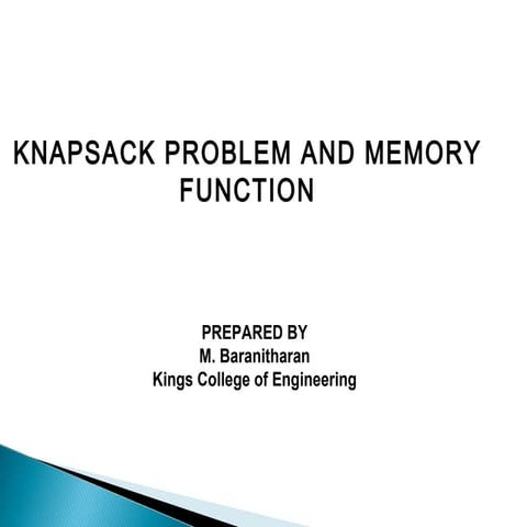 01 Knapsack using Dynamic Programming image.