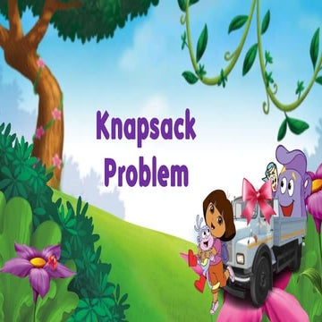 Fractional Knapsack Problem with Dora Example in Java | PPT