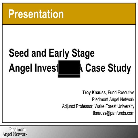 Knauss  Angel Investing