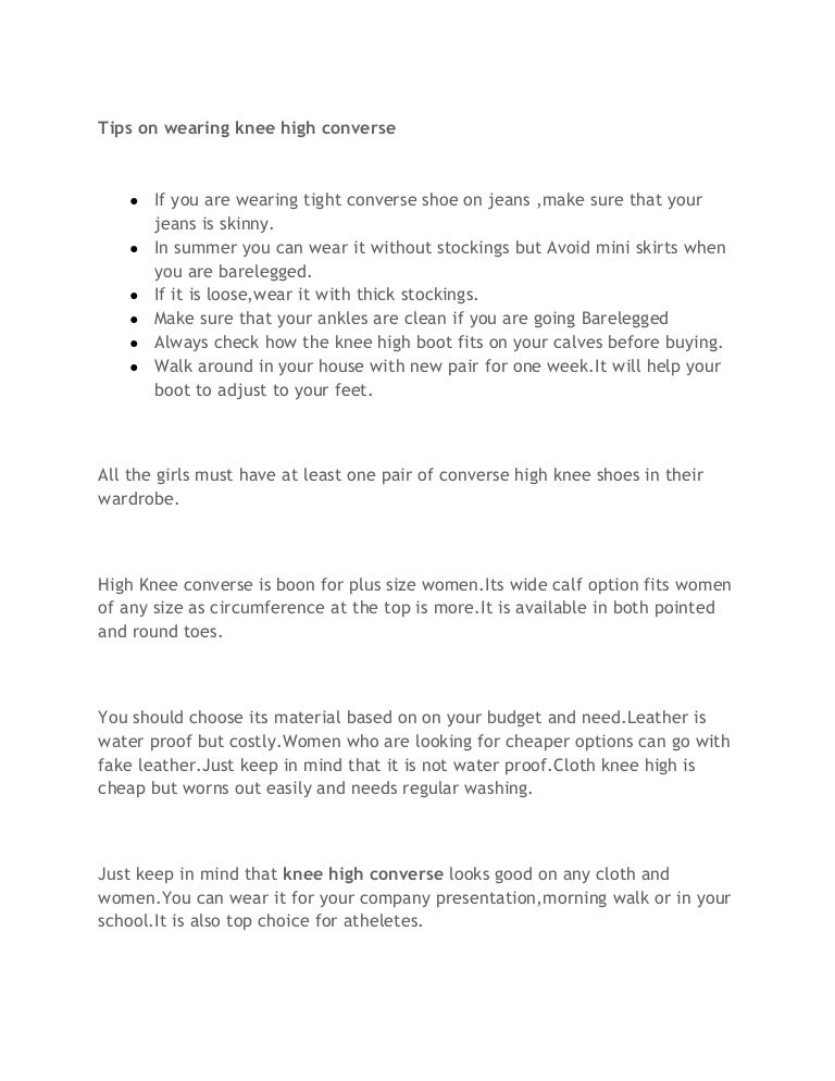 knee high converse wide calf