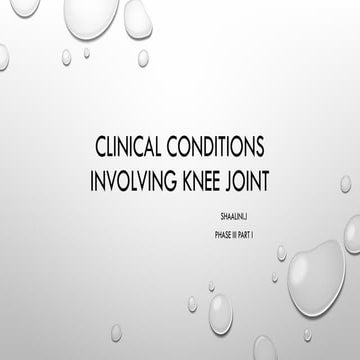Differential Diagnosis of Knee Pain | PPTX