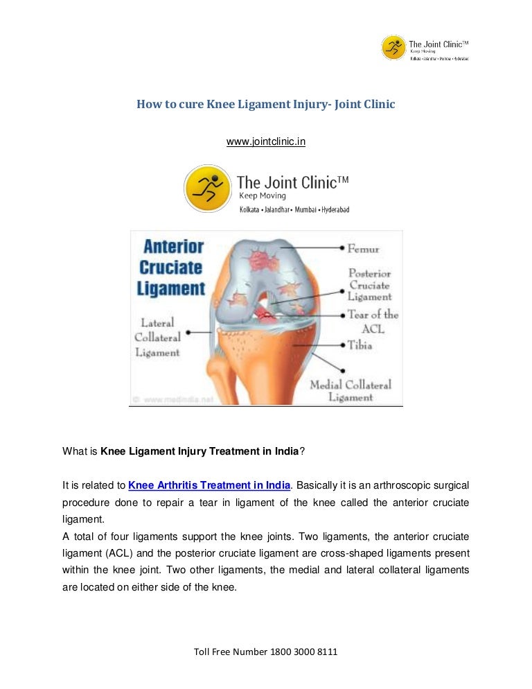 Knee ligament injury treatment in india