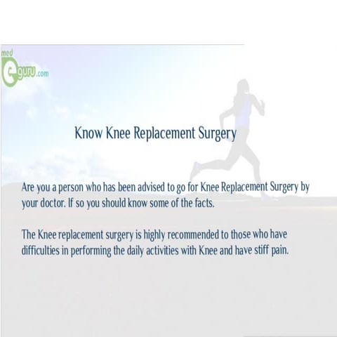 Knee replacement