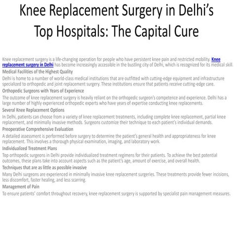 Total Knee & Hip Replacement Surgery in Delhi _ Expert Care.pptx